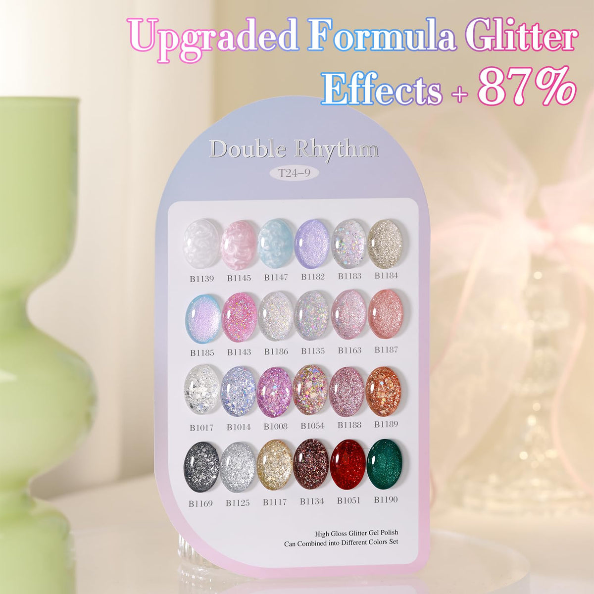 Double Rhythm base gel bottle creates smooth foundation for nails.