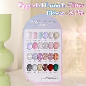 Double Rhythm base gel bottle creates smooth foundation for nails.