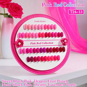 Double Rhythm bright pitaya pink swatches show vibrant color options