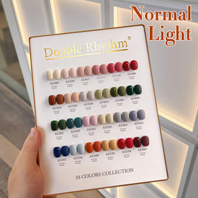 Double Rhythm building gel for nail strength and sculpted length.
