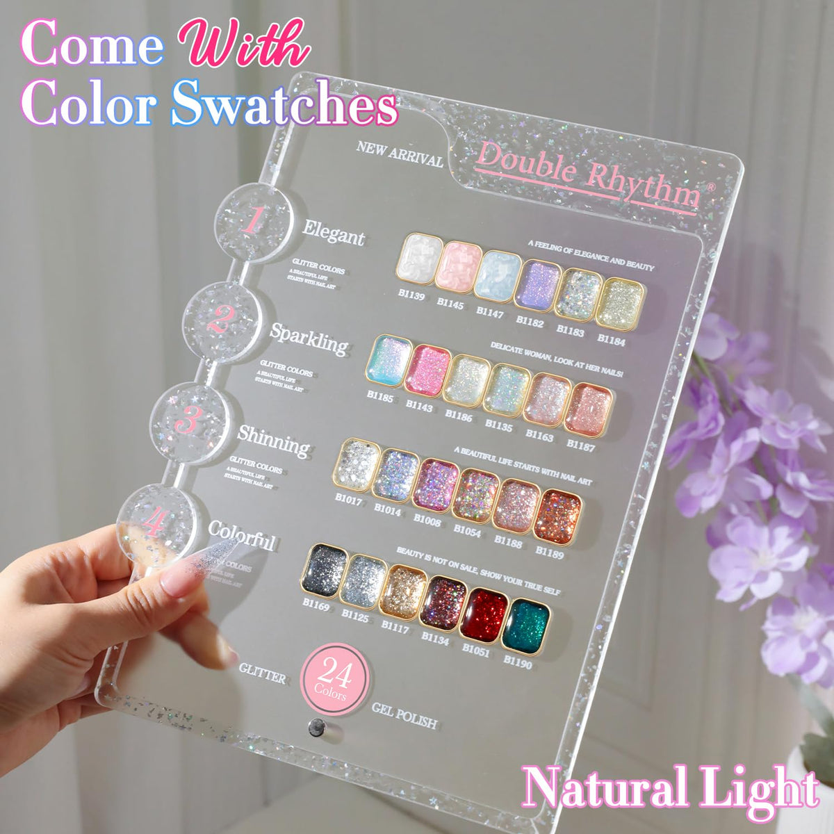 Double Rhythm building gel bottle supports strong DIY nail art.