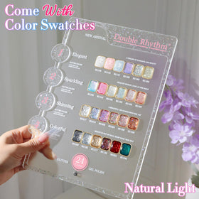 Double Rhythm building gel bottle supports strong DIY nail art.