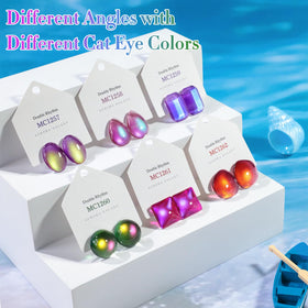 Gift-ready packaging idea featuring the Double Rhythm Burgundy gel polish set