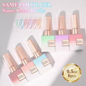 Double Rhythm Cat Eye gel polish purple shimmer bottle for premium cat-eye color