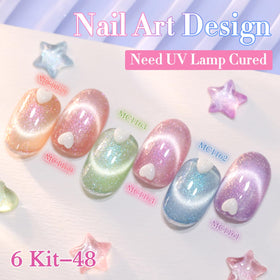 Double Rhythm cat-eye gel polish silver-shimmer palette—smooth coverage for flawless nails