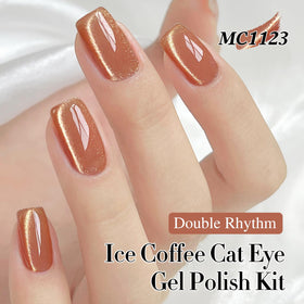 Double Rhythm magnetic tool demonstrating cat-eye effect for custom nail designs