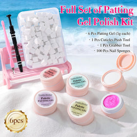 Double Rhythm cuticle pushing tool included for pre-nail prep.