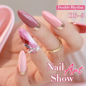 At-home nail art with Double Rhythm guides you toward professional-looking nails.