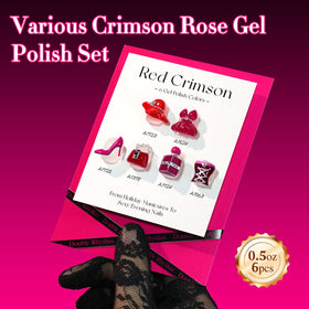 Double Rhythm gel polish 6x15ml set packaging on display.