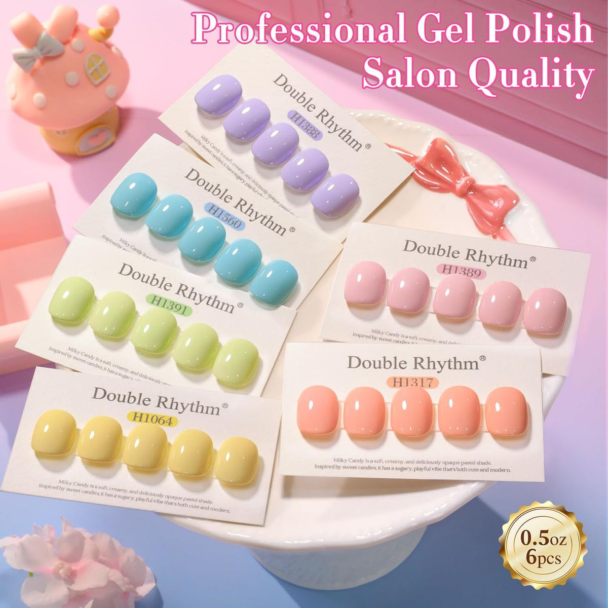 Gift-ready packaging of Double Rhythm gel polish set