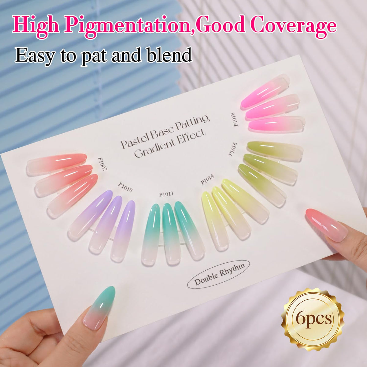 Double Rhythm grabbing pen for precise color pickup during nail art.