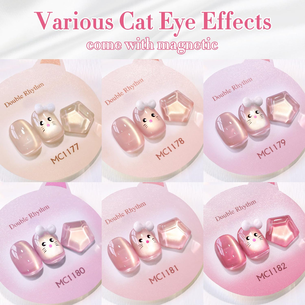LED lamp curing process for Double Rhythm gel polish.