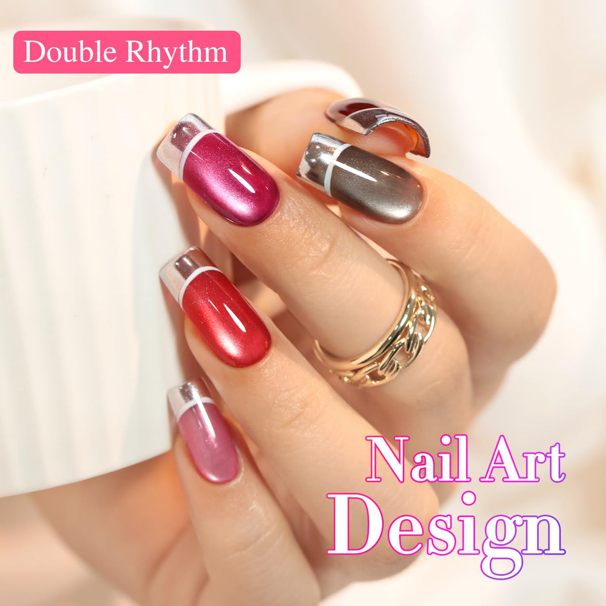 Double Rhythm LED/UV curing gel polish for quick salon-like results