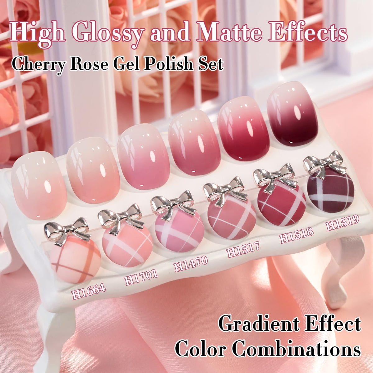 Gel polish cures under lamp for 60 to 120 seconds for lasting color with Double Rhythm.