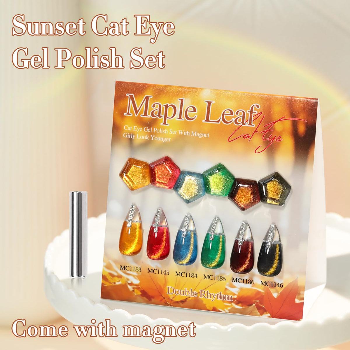 Demonstration of magnetic holographic shift on nails with Double Rhythm.