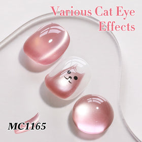 Double Rhythm magnetic tool demonstration for precision cat-eye nail design.