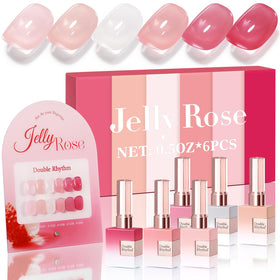 Double Rhythm milky white gel polish 15ml for a smooth, durable finish at home.