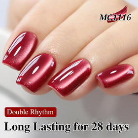 Double Rhythm Cat Eye Gel Polish formula is non-toxic with low odor.