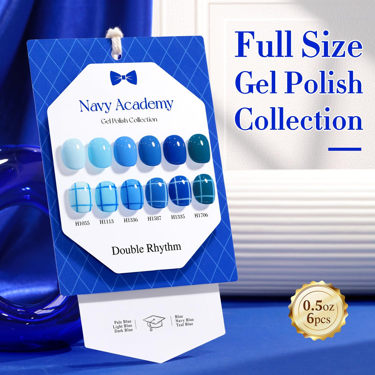 Non-toxic ingredients in Double Rhythm gel polish for safety and shine.