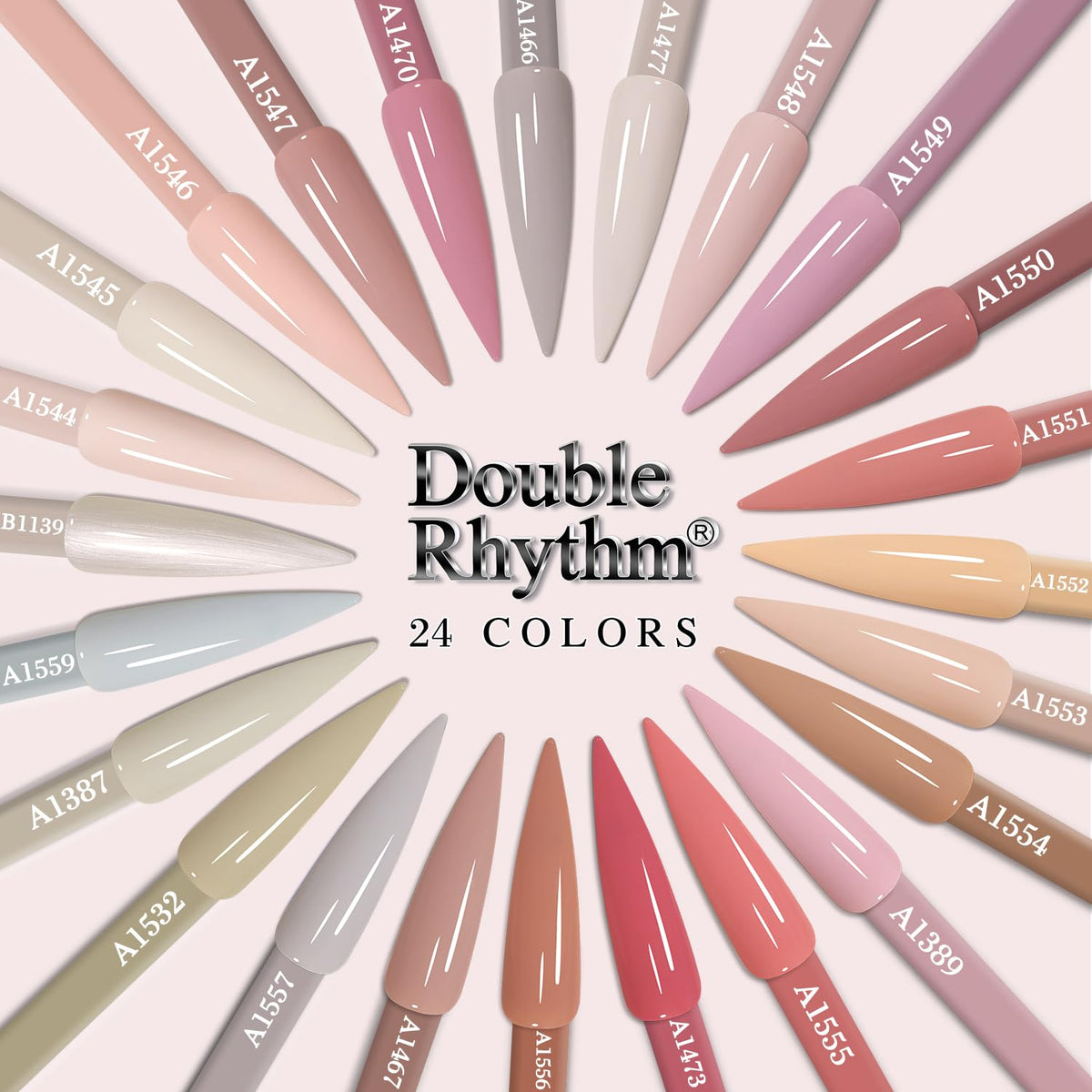 Double Rhythm Nude Pink cures quickly under UV or LED lamps.