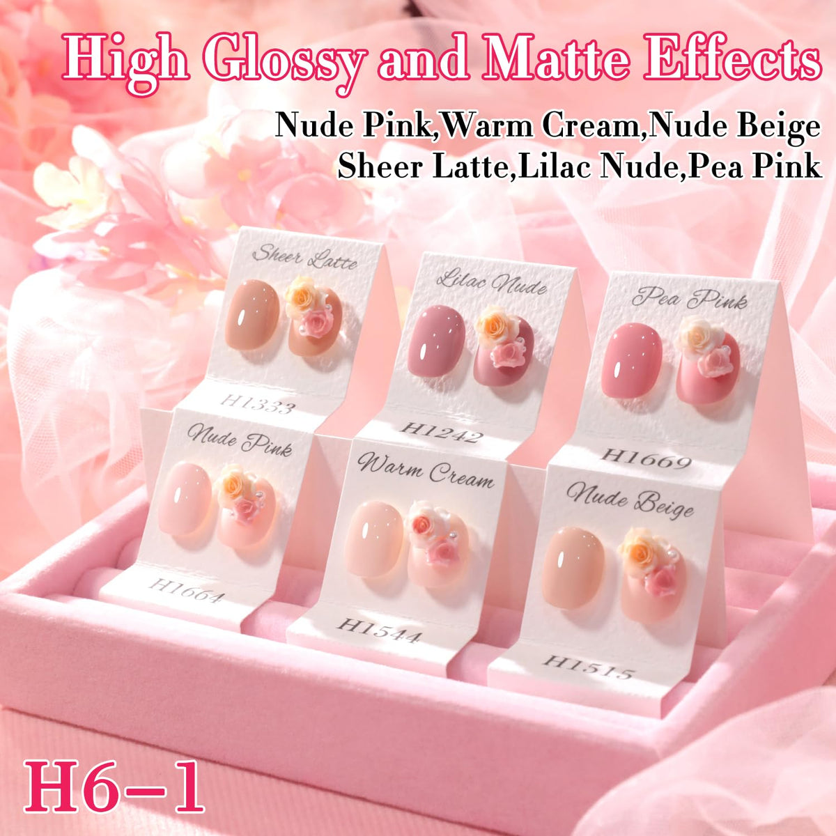 Double Rhythm shimmer gel polish finish delivers a glossy, luminous look.