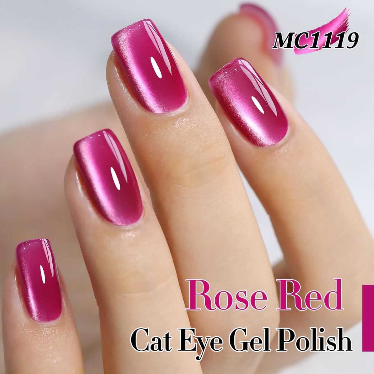 Double Rhythm Cat Eye Gel Polish shimmers with depth and multi-dimensional glow.