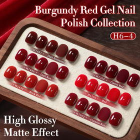 Double Rhythm soak-off gel polish ready for easy removal.