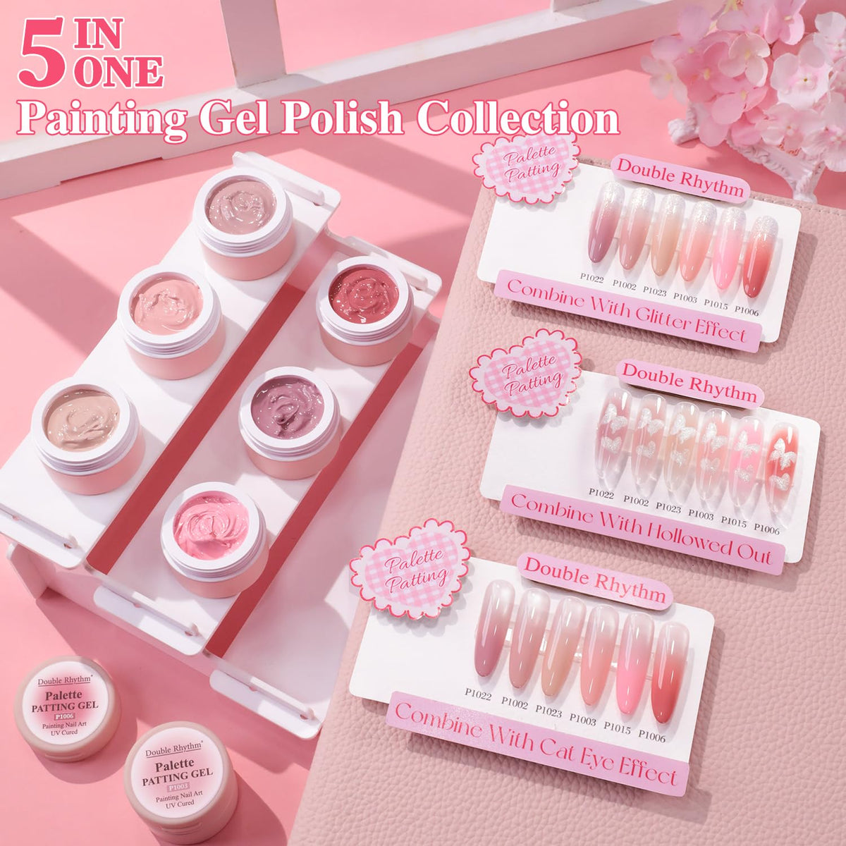 Double Rhythm 100 sponges for easy gradient blending and color pickup