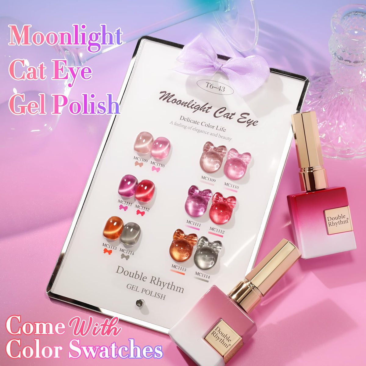 Double Rhythm UV/LED cure compatible polish set ready for quick weekend manicures.