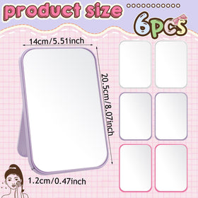 DoubleFill makeup mirror close-up shows clear reflection for makeup accuracy.