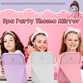 DoubleFill mirror with storage under the plate for cosmetics organization.