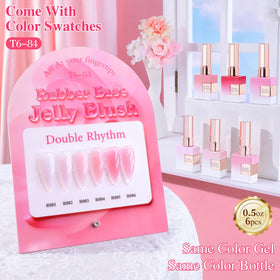 Double Rhythm rose-t6-84 bottle close-up highlighting rich pigment and shine