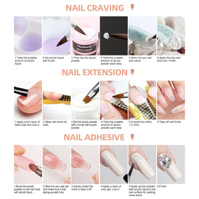 DouborQ acrylic nail glitter powders for custom nail art.