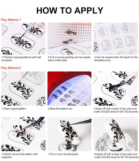 DouborQ nail art templates support varied layouts for practice.