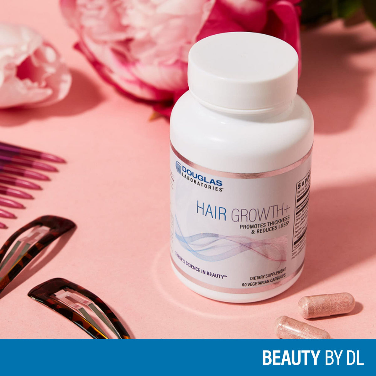 Douglas Laboratories AnaGain Nu pea shoot extract for healthy hair growth.