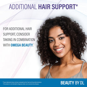 Douglas Laboratories packaging emphasizes GMO-free formulation for Hair Growth+.