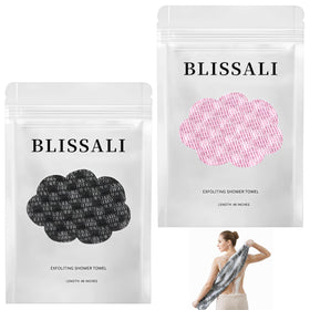 DOUNIU Blissal towel texture close-up showing plush microfiber for gentle cleansing