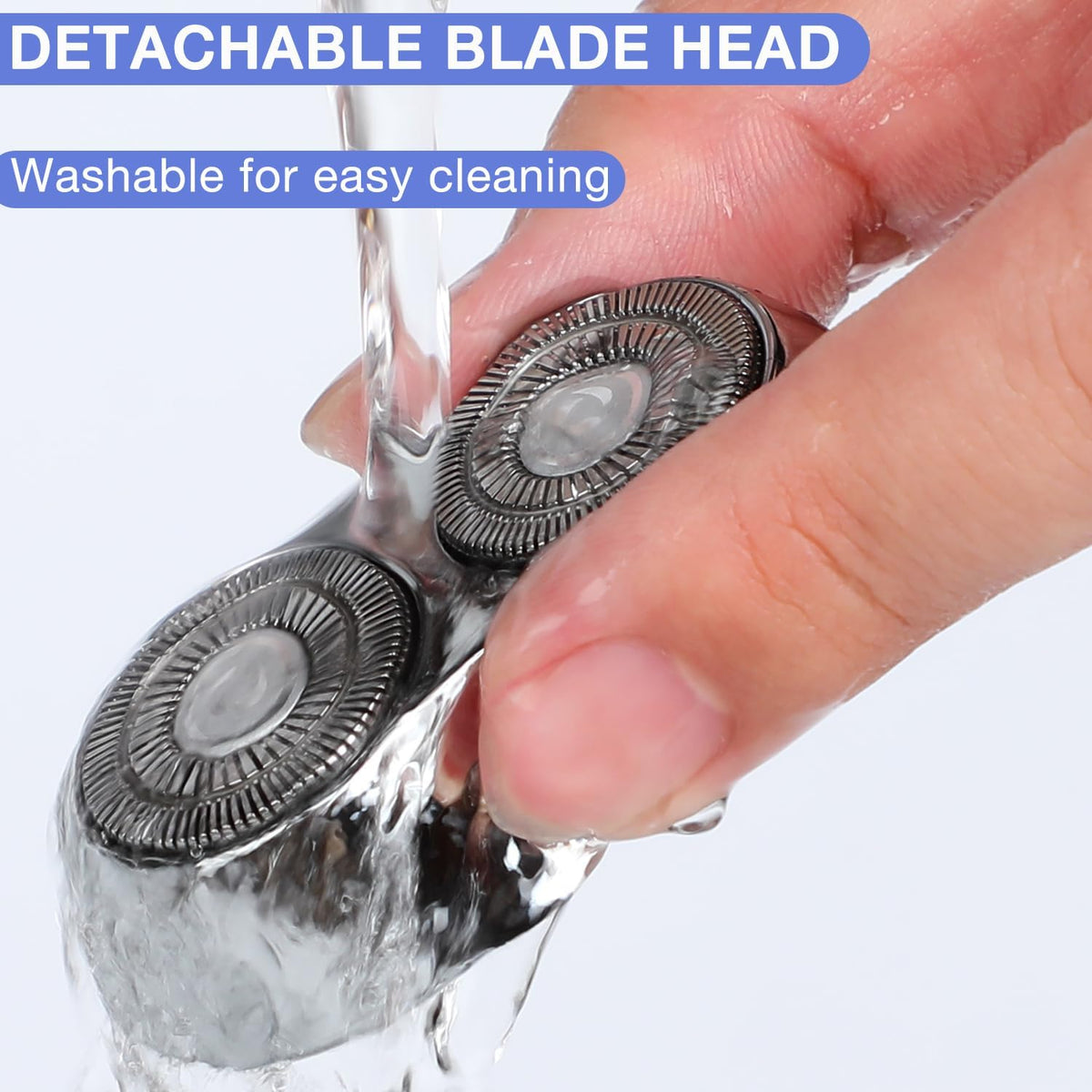 DOUNIU mini dual-head shaver top buttons emphasize easy operation during travel or daily routines