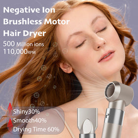 Douviva ionic round brush with nylon pins detangles and reduces frizz.