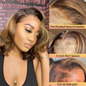 Douyin 13x4 lace front wig offers pre-plucked hairline and minimal customization time.