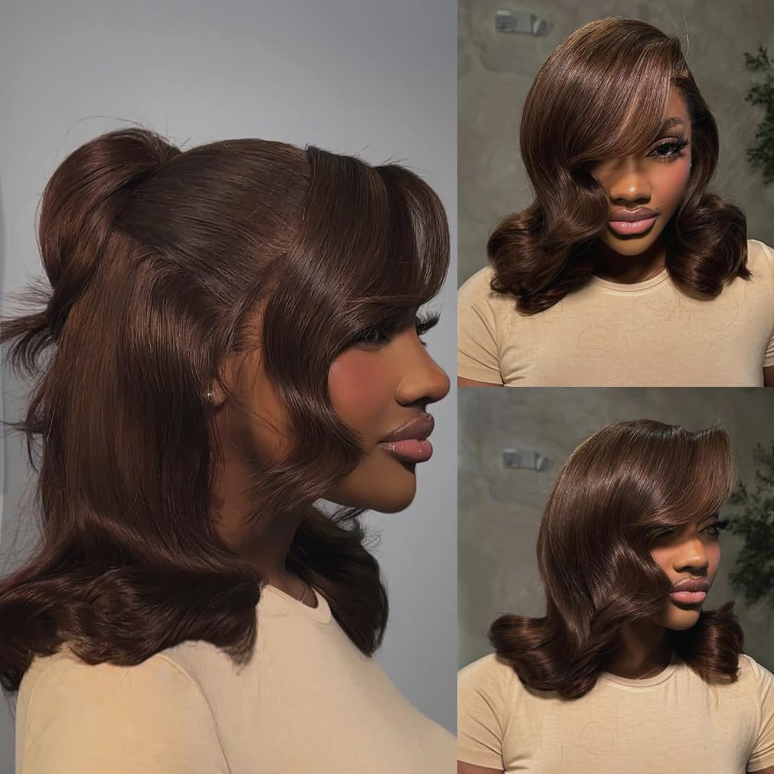 Douyin Bob wig 13x4 lace front showing natural hairline and parting options.