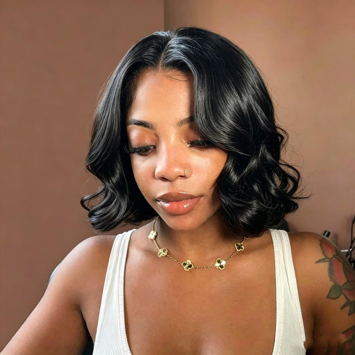 Douyin wig with pre-plucked hairline for realistic front appearance