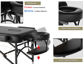 DOVANS massage table aluminum legs provide stable yet lightweight support