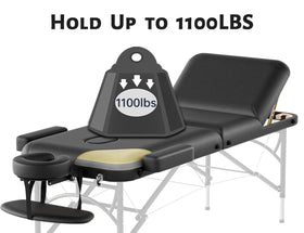 DOVANS massage table memory foam layer for cushioned comfort