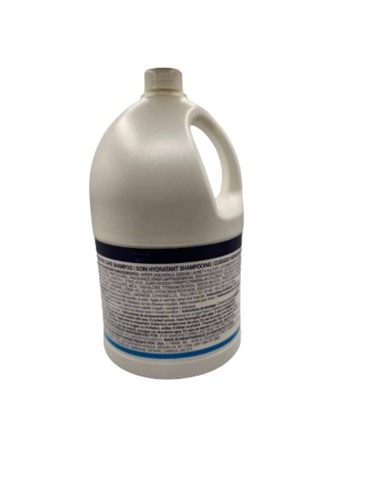 Dove 5Liter Pro Shampoo pour action captures easy dispensing during showers.
