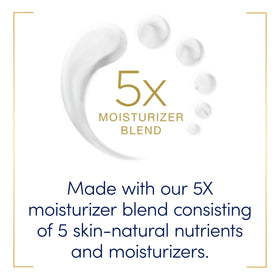 Dove 5X Moisturizer Blend nourishes hands with every rinse.