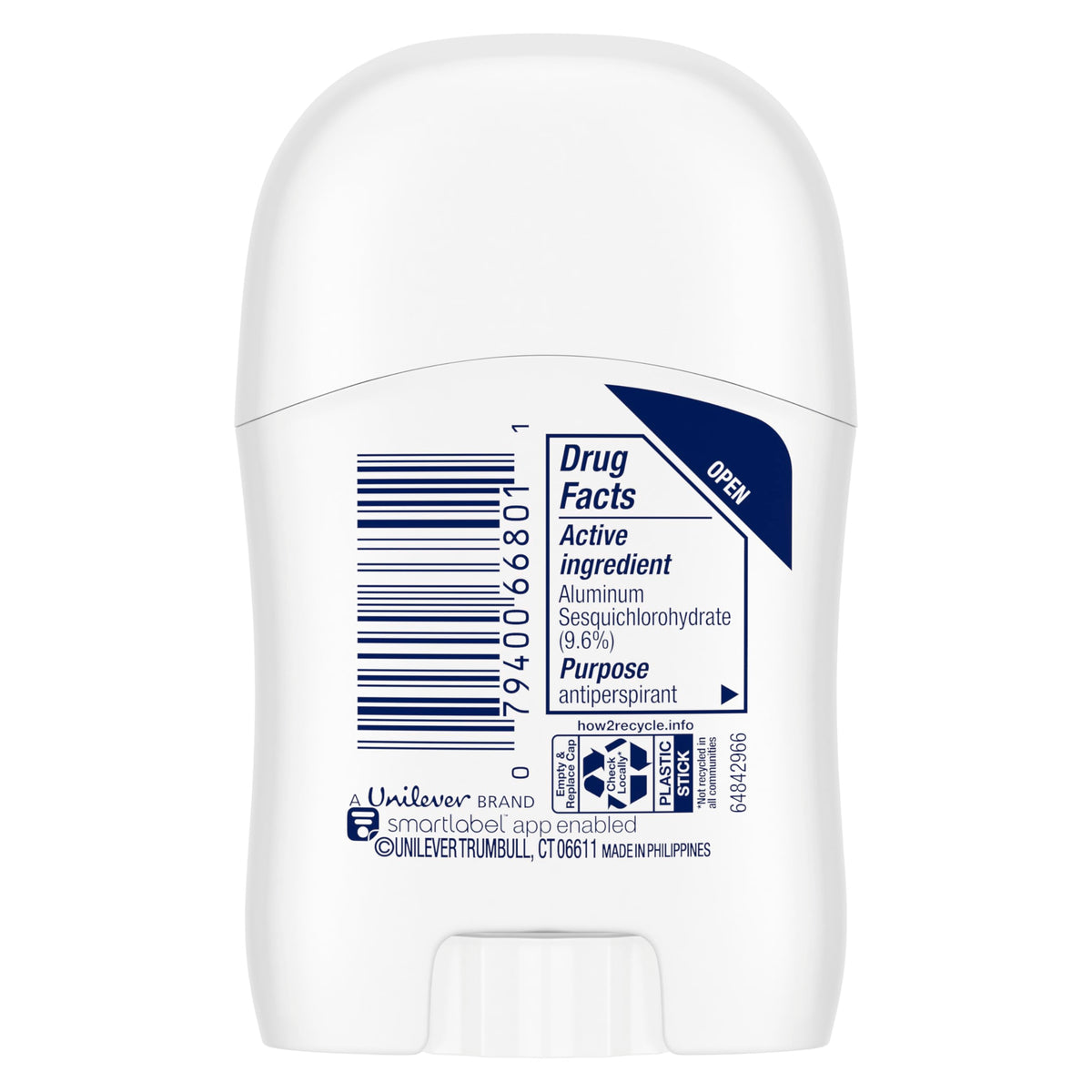 Dove Advanced Care Clear Finish application showing smooth glide.