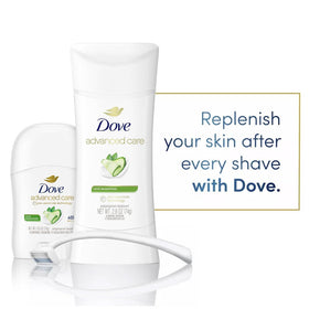 Dove Advanced Care Mini travel deodorant close-up for on-the-go refreshment