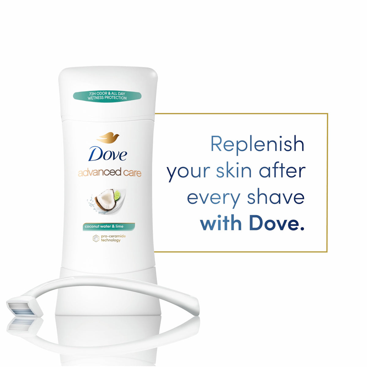 Close-up of Pro-Ceramide technology supporting the skin barrier