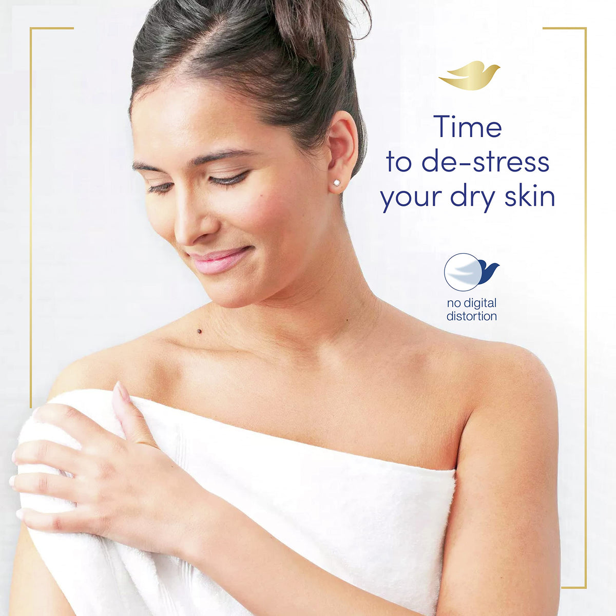 Dove Anti-Stress Beauty Bar lathers easily for facial and body cleansing